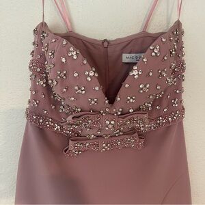Mac Duggal Mauve Embellished Gown
